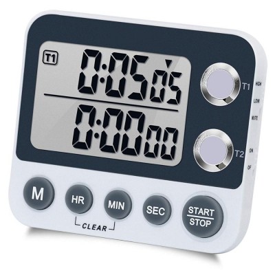 Magnet Back Digital Timer 3 Sound Level Student Study Timer Dual Type