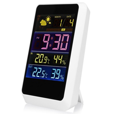 Color Weather Station with Temperature and Humidity Monitor, Weather Forecaster