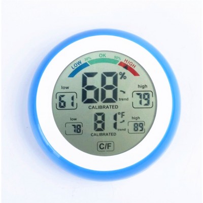 Round Digital Thermo-Hygrometer Termo and Higro Meter