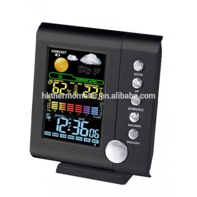 Clock with Colorful Screen Weather Station Led Radio Clock