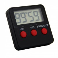 Digital Kitchen Countdown Square Magnetic Timer for Home